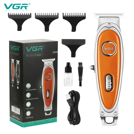 Триммер VGR V-263 BLACK. Цвет: оранжевый