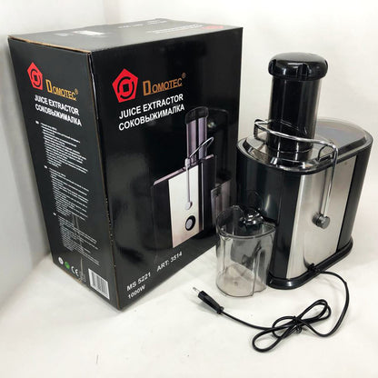Соковитискач Domotec MS-5221 1000 W, соковитискач універсальний соковитискач електро на склянку