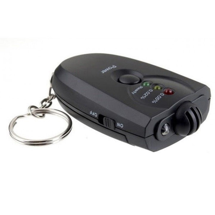 Электронный портативный алкотестер с подсветкой 2 x ААА, Компактный портативный алкотестер