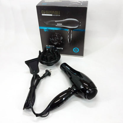Професійний фен Gemei GM-103 2200Вт для сушіння укладання волосся режими швидкості, температури, сенсор