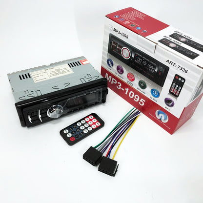 Автомагнитола MP3 1095/7336 BT ISO со съемной панелью 1DIN 4х50Вт, Автомобильная магнитола стерео звук