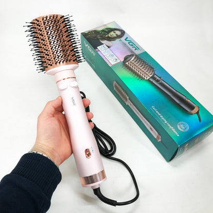 Электрический фен браш для укладки волос VGR V-494 2200 Вт. Цвет: розовый