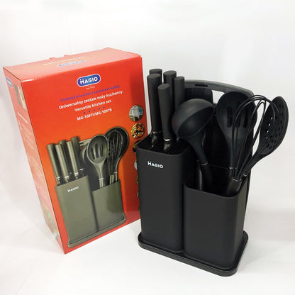 Набор силиконовых кухонных принадлежностей Magio MG-1097B набор ножей лопаток 12 предметов