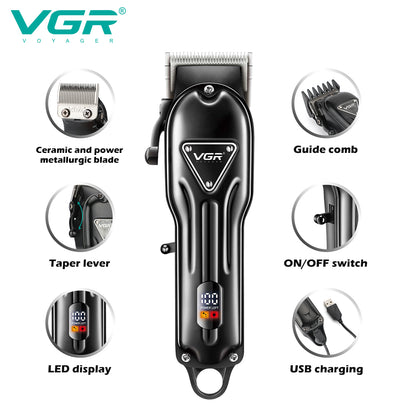 Аккумуляторная машинка для стрижки VGR V-051