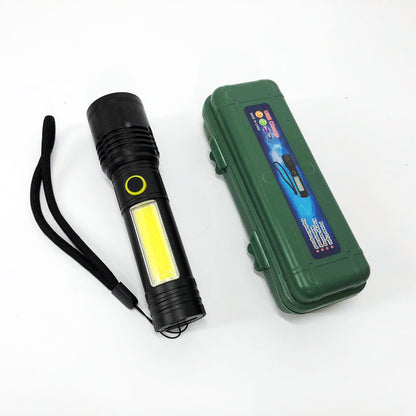 Фонарик BN-537-TG+COB (White+red), Тактичный фонарь ручной, Топ-фонарик, Фонарик полис