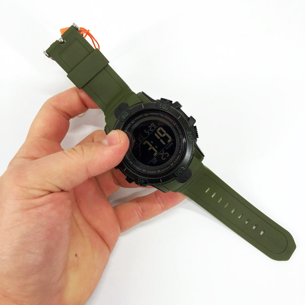 Часы наручные мужские SKMEI 1475AG ARMY GREEN, брендовые мужские часы, часы для мужчины. Цвет: зеленый