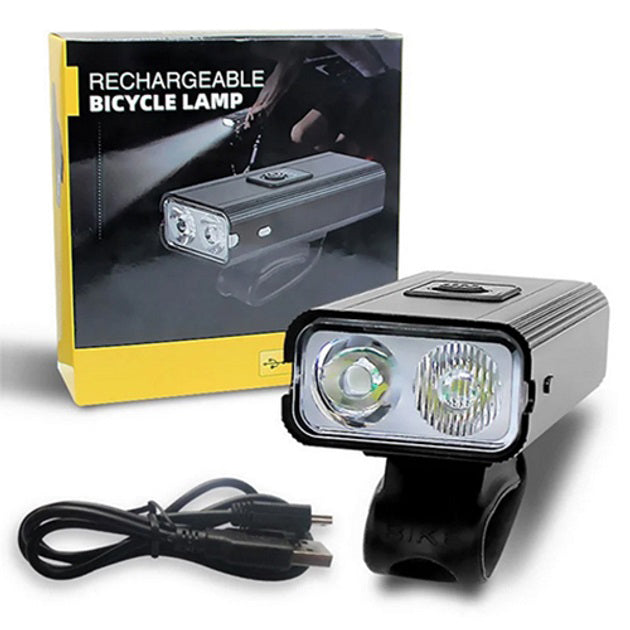 Велосипедный фонарь BK-04Pro 2T6 алюминий, дальний и ближний свет, Велосипедный фонарь с защитой от влаги