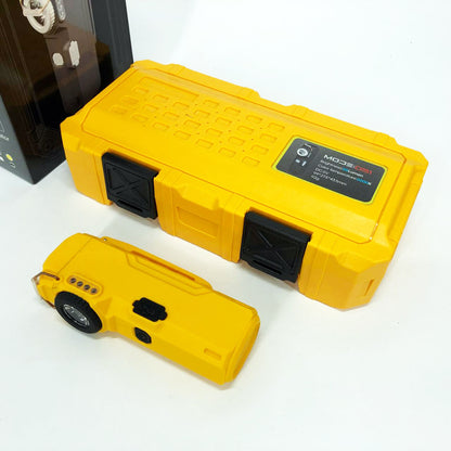 Фонарик-зажигалка армейская MULTIFUNCTIONAL D51-COB электроимпульсная аккумуляторная. Цвет: желтый