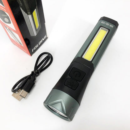 Фонарь карманный поворотный Police 508-OSL+COB, встроенным аккумулятором, магнитом и 7 режимами