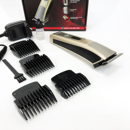 Машинка для стрижки Gemei GM-657 беспроводная с комплектом насадок, Парикмахерские машинки