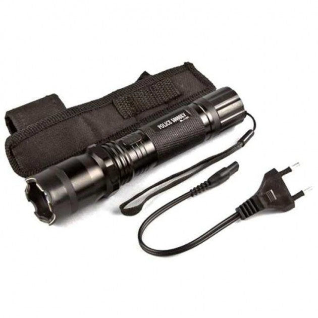 Светодиодный фонарь тактический Police BL-1101 ЗУ 220В + чехол, фонарь ручной тактический