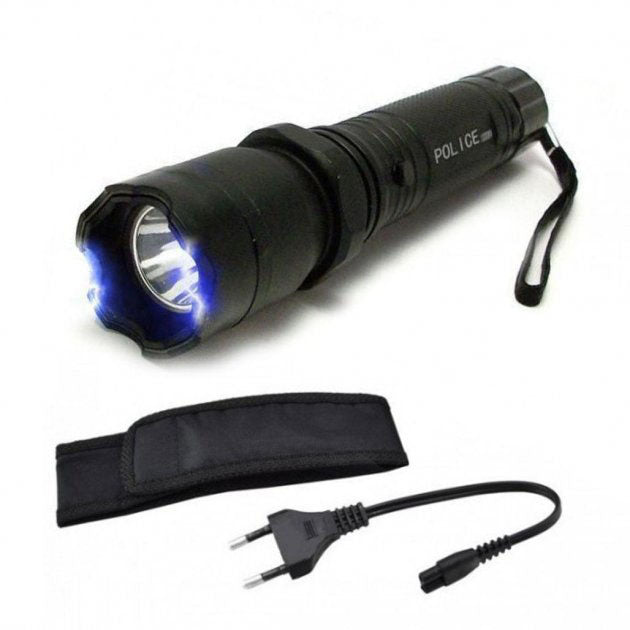 Светодиодный фонарь тактический Police BL-1101 ЗУ 220В + чехол, фонарь ручной тактический