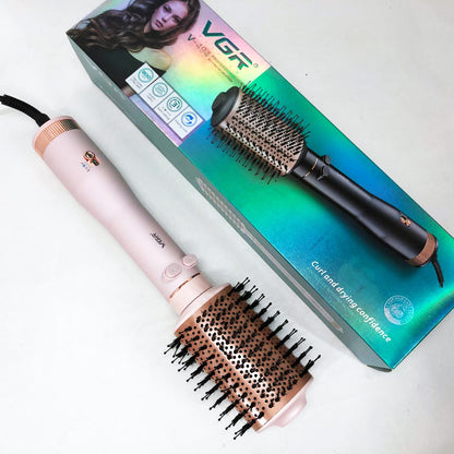 Электрический фен браш для укладки волос VGR V-494 2200 Вт. Цвет: розовый