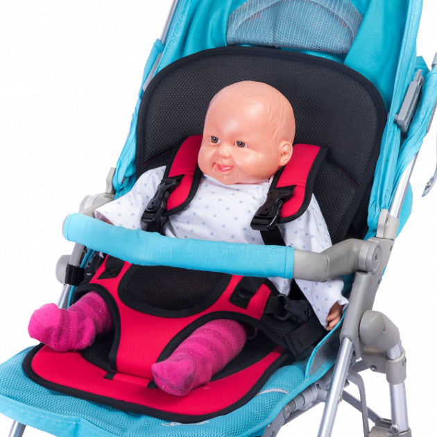 Детское бескаркасное автокресло Multi Function Car Cushion до 12 лет. Цвет: красный