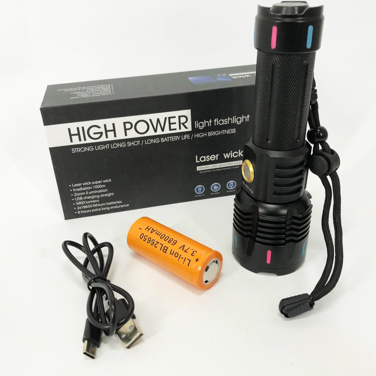 Фонарь X-BALOG FLUORESCENCE G671/G25 PM30-TG, Сверхмощный фонарик, Яркий фонарик, Качественный фонарик