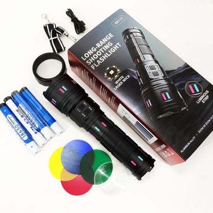 Фонарь AK177-WHITE LASER LED PM60-TG, Топ-фонарик фонарик светодиодный аккумуляторний портативный