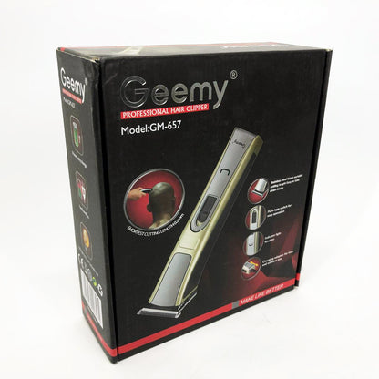 Машинка для стрижки Gemei GM-657 беспроводная с комплектом насадок, Парикмахерские машинки