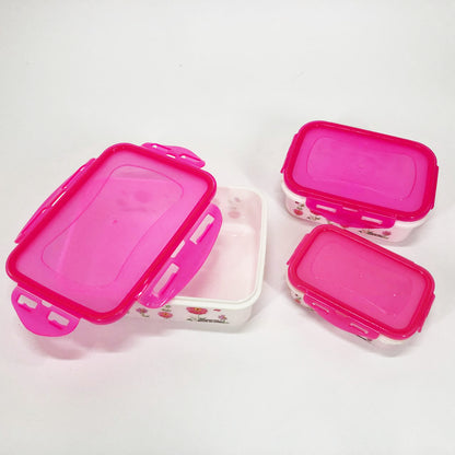 Набор пластиковых судков UNIQUE UN-1511. Цвет: розовый