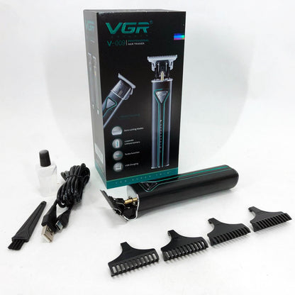 Профессиональная аккумуляторная машинка для стрижки волос VGR V-009 триммер для бороды и усов