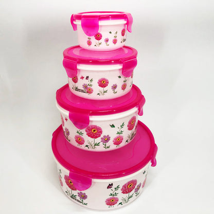 Набор пластиковых судков UNIQUE UN-1512. Цвет: розовый