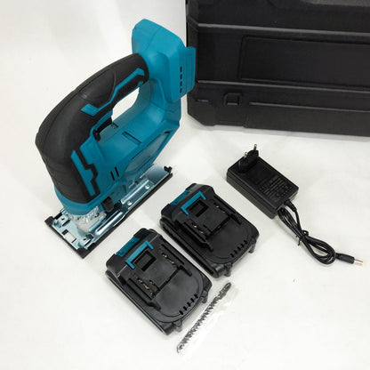 Аккумуляторный бесщеточный лобзик 24V с 2 АКБ в пластиковом кейсе с регулировкой скорости и угла наклона