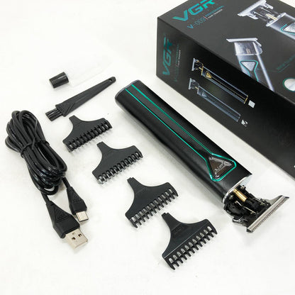 Профессиональная аккумуляторная машинка для стрижки волос VGR V-009 триммер для бороды и усов