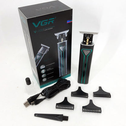 Профессиональная аккумуляторная машинка для стрижки волос VGR V-009 триммер для бороды и усов