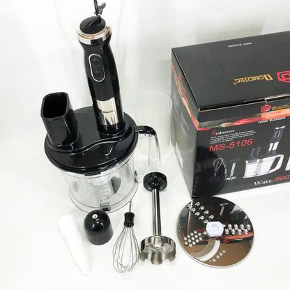 Блендер погружной многофункциональный 5-в-1 Domotec MS-5106 800 W, Портативный блендер измельчитель