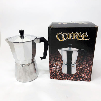 Кофеварка гейзерная из нержавеющей стали UNIQUE UN-1912 270 мл, Гейзерная кофеварка 3 чашки