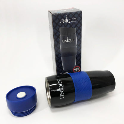 Термокружка UNIQUE UN-1073 0.38 л, Термос из нержавейки металлический. Цвет: синий