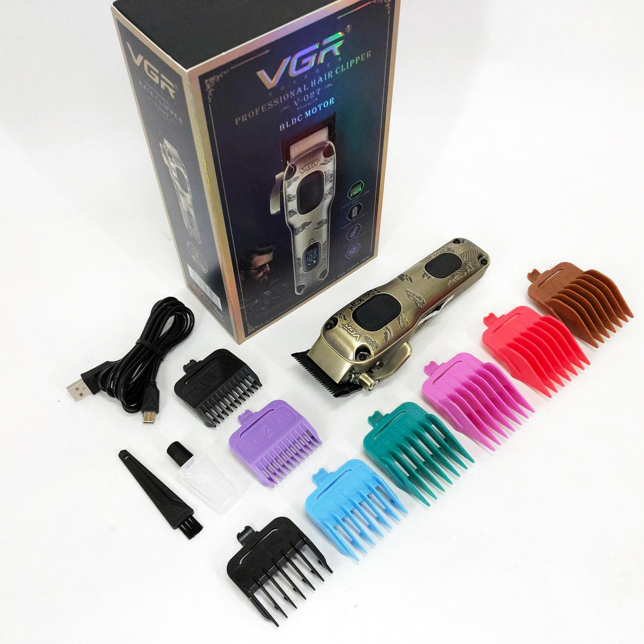 Аккумуляторная машинка для стрижки VGR V-027