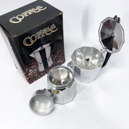 Кофеварка гейзерная из нержавеющей стали UNIQUE UN-1912 270 мл, Гейзерная кофеварка 3 чашки