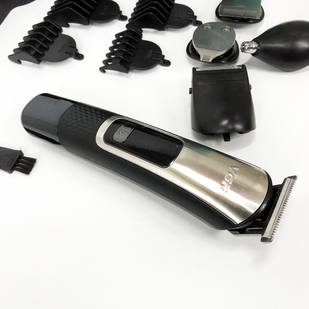 Набор для стрижки VGR 5 в 1 V-111, 9 насадок, Аккумуляторный универсальный триммер для стрижки