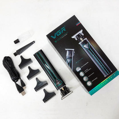 Профессиональная аккумуляторная машинка для стрижки волос VGR V-009 триммер для бороды и усов