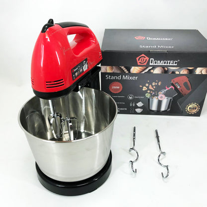 Миксер ручной с чашей Domotec R6637R 2 литра 250 W, Миксер стационарный с чашей из нержавейки