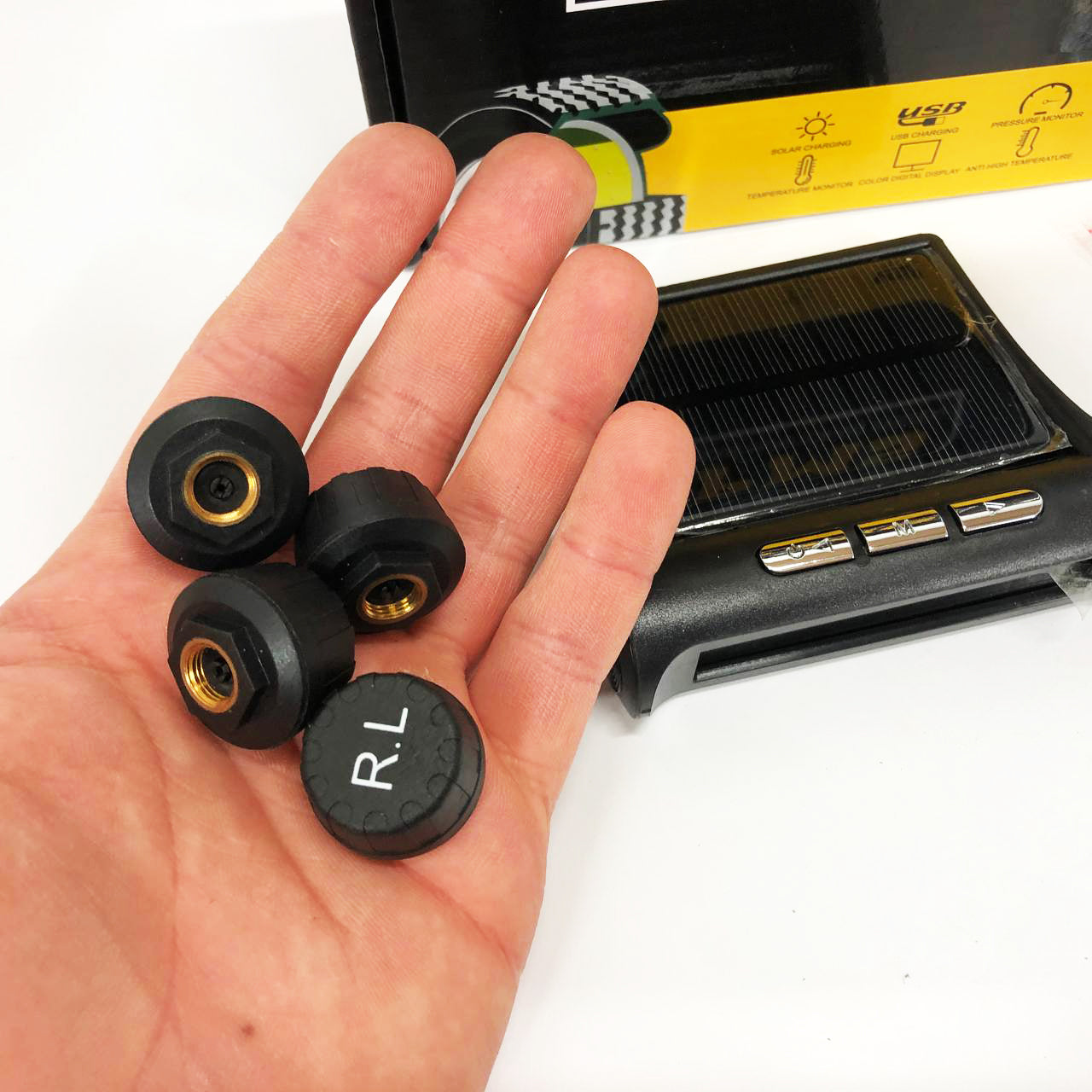 Система контроля давления в шинах TPMS+SOLAR внешние датчики