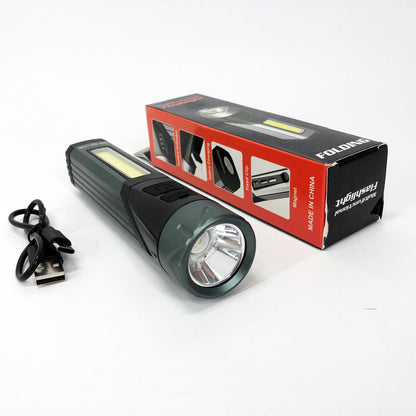 Фонарь карманный поворотный Police 508-OSL+COB, встроенным аккумулятором, магнитом и 7 режимами