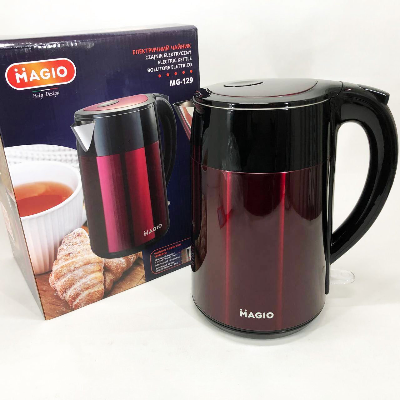 Электрочайник-Термос MAGIO MG-129 1.8 л 1850 Вт
