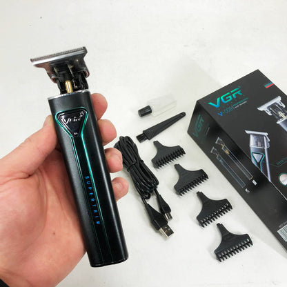 Профессиональная аккумуляторная машинка для стрижки волос VGR V-009 триммер для бороды и усов