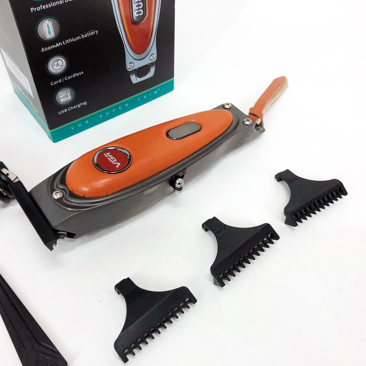 Триммер VGR V-263 BLACK. Цвет: оранжевый