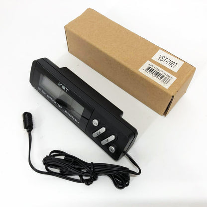 Часы с внутренним и наружным датчиком температуры VST-7067, Часы электронные с яркими цифрами настольные