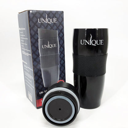 Термокружка UNIQUE UN-1073 0.38 л, Термос для питьевой воды туристический. Цвет: черный
