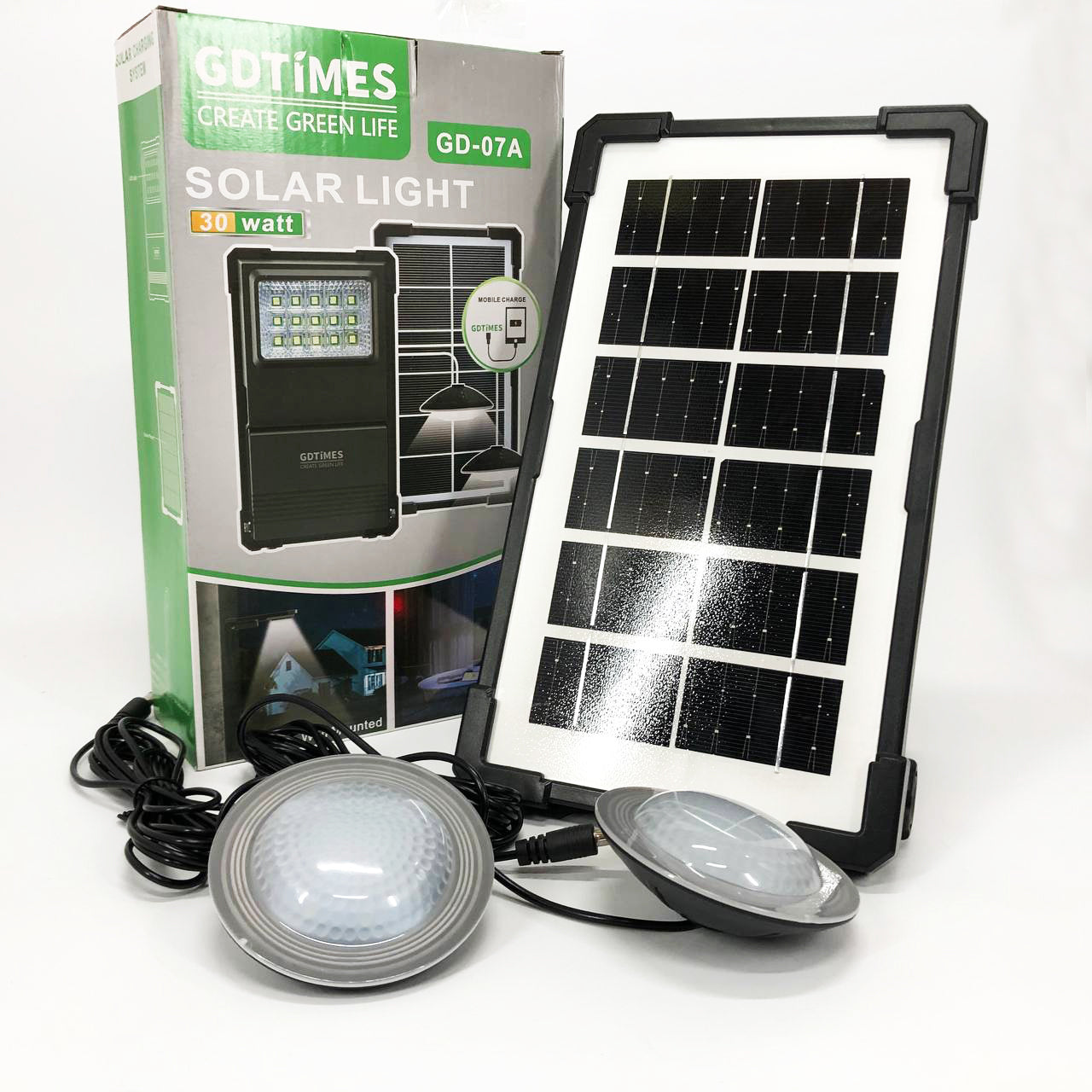 Солнечная станция портативная GDLITE GD-07А с солнечной панелью и функцией Power Bank