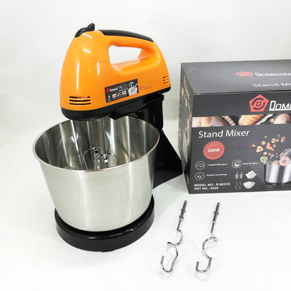 Стационарный миксер для кухни на 7 скоростей Domotec R6637O 250 W Кухонный электрический миксер с чашей