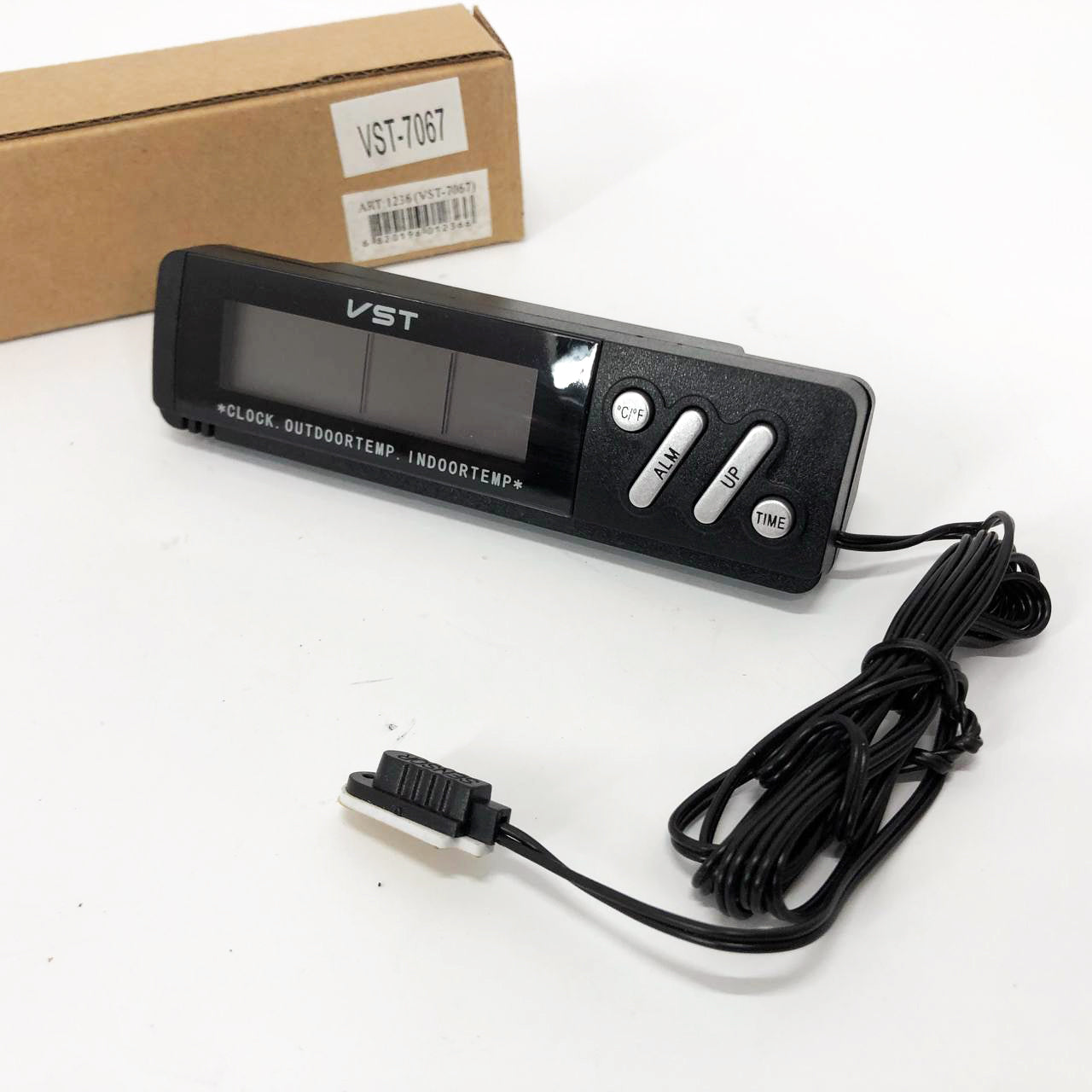 Часы с внутренним и наружным датчиком температуры VST-7067, Часы электронные с яркими цифрами настольные