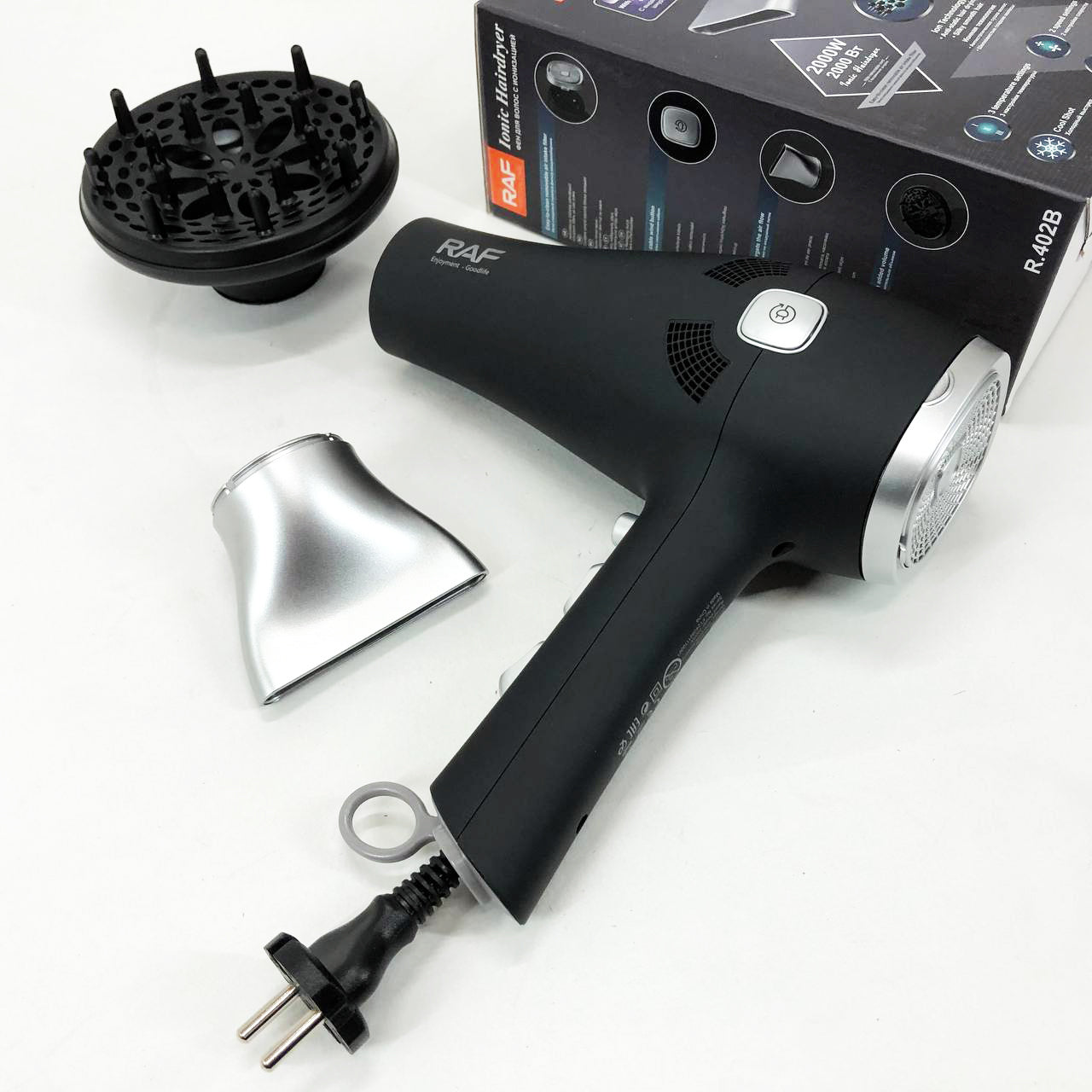 Фен для волос RAF R.402B 2400 Вт