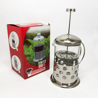 Заварник френч-пресс Unique UN-1153 0.8 л, Стильный стеклянный заварочный чайник, Заварник для трав