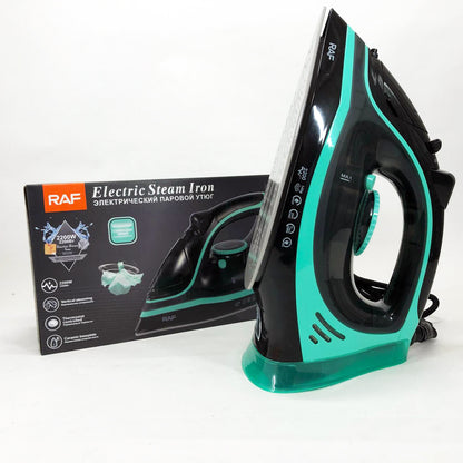 Утюг паровой RAF R.1250 с керамической подошвой и функцией самоочистки 2200 Вт. Цвет: синий