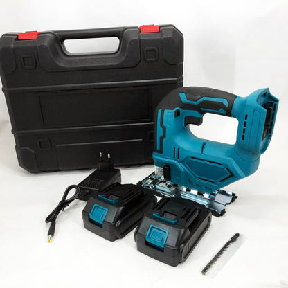 Аккумуляторный бесщеточный лобзик 24V с 2 АКБ в пластиковом кейсе с регулировкой скорости и угла наклона