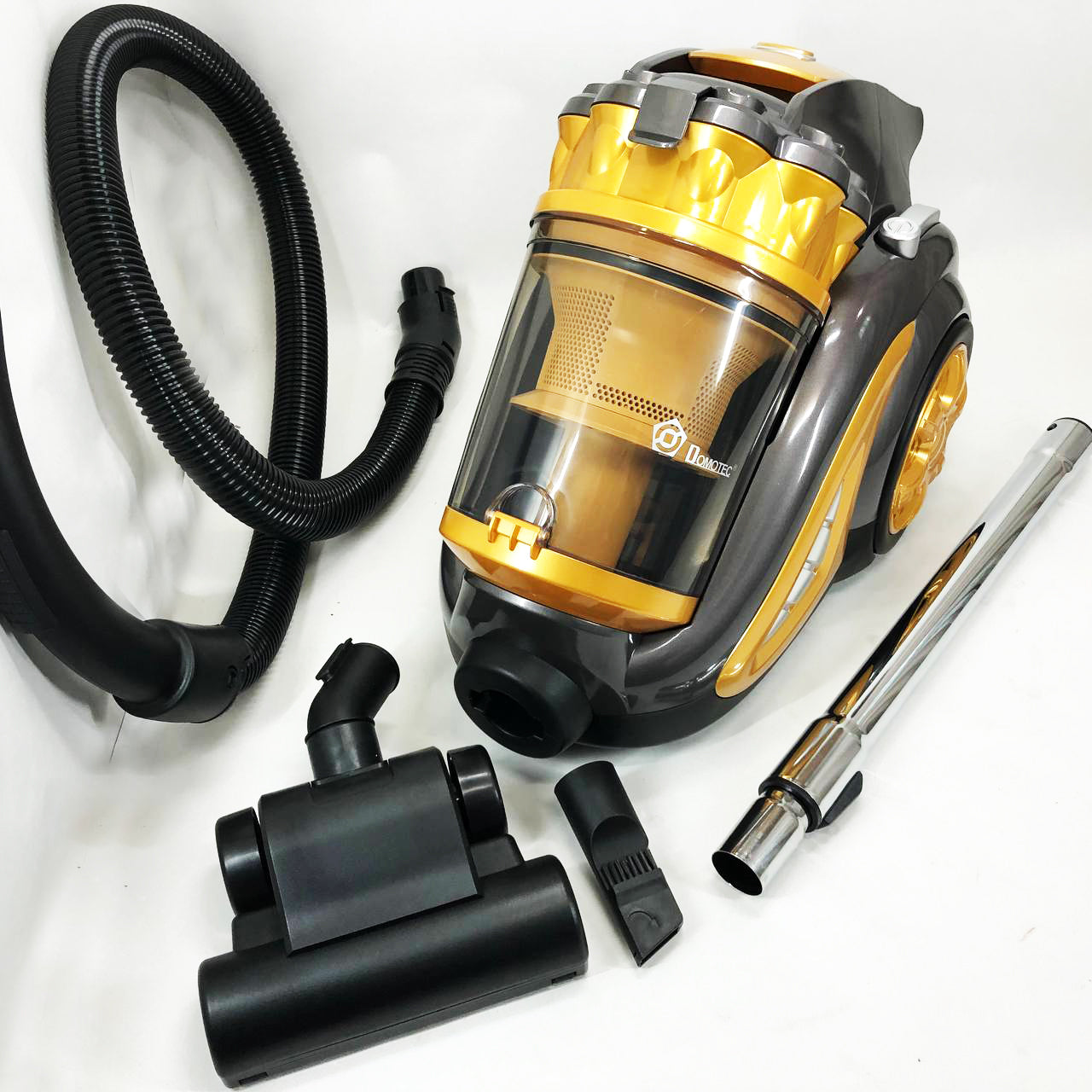 Пылесос для сухой уборки с турбощеткой Domotec MS-4408 3600 Вт без мешка циклонный колбовый контейнерный